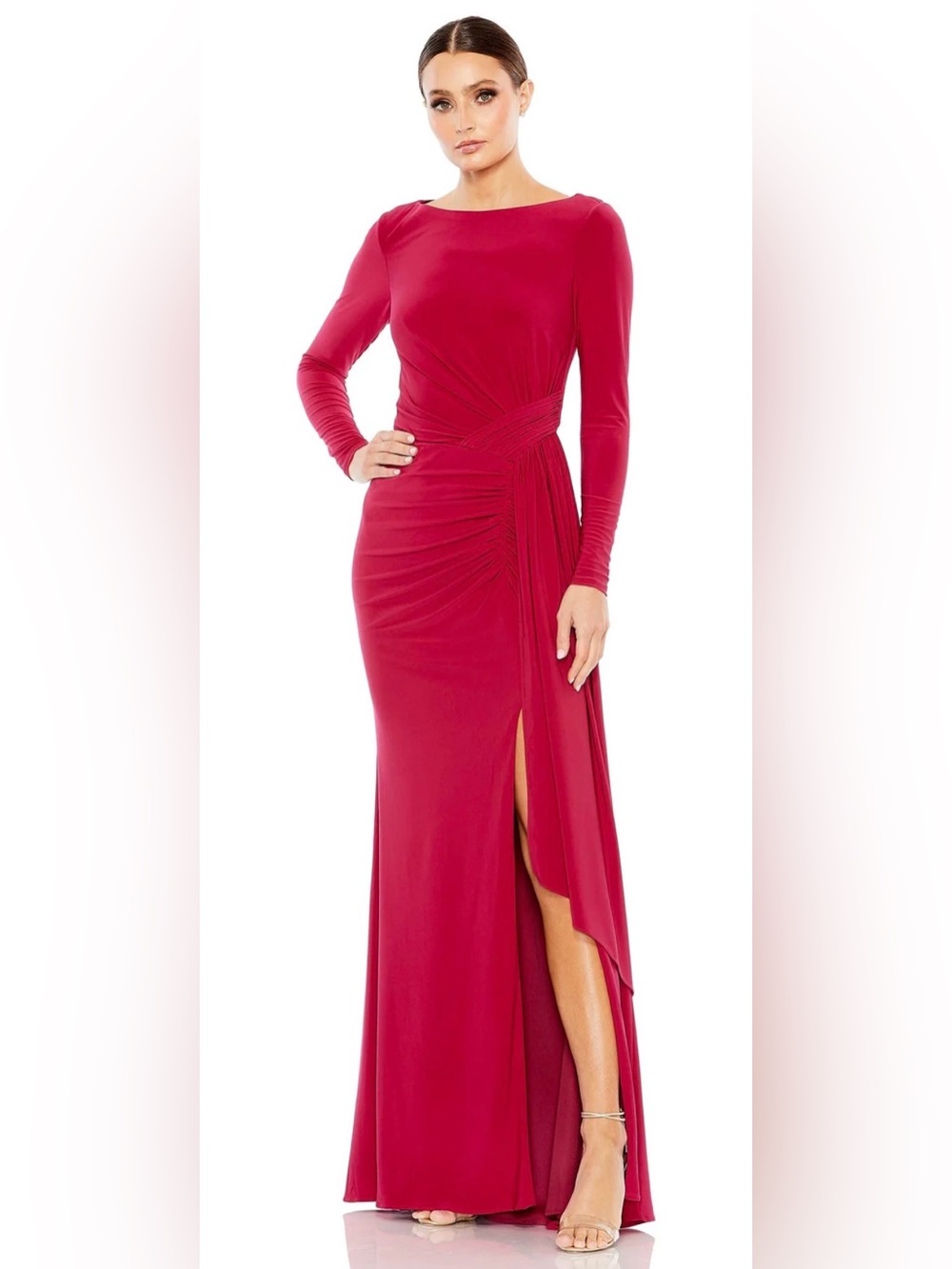 Mac Duggal 26714 Long Sleeve Formal Dress Long Sleeves Mac Duggal sz 4